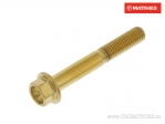 Surub cap hexagonal Pro Bolt M5 x 0.8 x 35 mm inox A4 auriu - JM