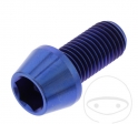 Surub cap rotund conic Pro Bolt M10 x 1.25 x 20 mm inox A4 albastru - JM