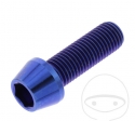 Surub cap rotund conic Pro Bolt M10 x 1.25 x 30 mm inox A4 albastru - JM