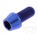 Surub cap rotund conic Pro Bolt M10 x 1.50 x 20 mm inox A4 albastru - JM