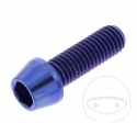 Surub cap rotund conic Pro Bolt M10 x 1.50 x 30 mm inox A4 albastru - JM