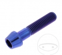 Surub cap rotund conic Pro Bolt M10 x 1.50 x 45 mm inox A4 albastru - JM