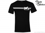 T-shirt décontracté Rusty Stitches #108 (Rusty Stripe) Noir - Rusty Stitches