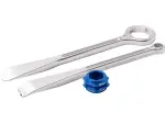 T6 Combo Lever Set - 32 mm & 10/12 mm & 30 mm Adapter - Blue, Silver, Anodized - 38110151