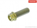 Tampa hexagonal do parafuso Pro Bolt M7 x 1.00 x 20 mm titânio corrida dourada - JM