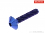 Tapa de tornillo abombada Pro Bolt M5 x 0.80 x 25 mm titanio azul - JM