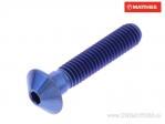 Tapa de tornillo cúpula Pro Bolt M6 x 1.00 x 30 mm titanio azul - JM