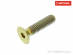 Tapa de tornillo hexagonal avellanado Pro Bolt M5 x 0.80 x 20 mm titanio dorado - JM