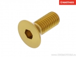Tapa de tornillo hexagonal avellanado Pro Bolt M8 x 1.25 x 20 mm aluminio dorado - JM
