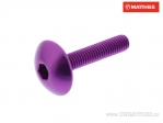 Tappo vite M5 x 0,80 x 25 mm alluminio viola - JM