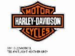 TEE-KNIT,LIGHT HEATHER GREY - 99113-22VW/000L - Harley-Davidson