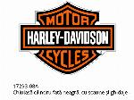 Testata cilindro anteriore nera, con sedi e guide - 17293-08A - Harley-Davidson