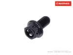 Tornillo de cabeza hexagonal Pro Bolt M5 x 0.80 x 10 mm de aluminio Racing negro - JM