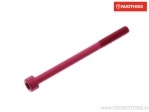 Tornillo de cabeza redonda Pro Bolt M6 x 1.00 x 75 mm aluminio rojo - JM
