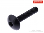 Tornillo de tapa abombada Pro Bolt M6 x 1.00 x 30 mm aluminio negro - JM