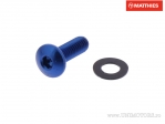 Tornillo de tapa de perno Pro Bolt M4 x 0.70 x 12 mm aluminio azul - JM