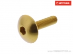 Tornillo de Tapa de Perno Pro Bolt M5 x 0.80 x 20 mm Aluminio Dorado - JM