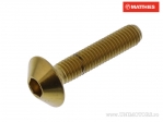 Tornillo de tapa de perno Pro Bolt M5 x 0.80 x 25 mm acero inoxidable A4 dorado - JM