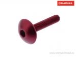 Tornillo de tapa de perno Pro Bolt M5 x 0.80 x 25 mm aluminio rojo - JM