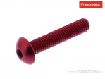 Tornillo de tapa de perno Pro Bolt M6 x 1.00 x 30 mm aluminio rojo - JM