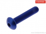 Tornillo de tapa de perno Pro Bolt M8 x 1.25 x 40 mm aluminio azul - JM