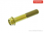Tornillo de tapa hexagonal Pro Bolt M10 x 1.25 x 50 mm Titanio Racing Oro - JM