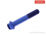 Tornillo de tapa hexagonal Pro Bolt M10 x 1.25 x 60 mm titanio azul - JM