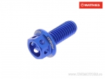 Tornillo de tapa hexagonal Pro Bolt M5 x 0.80 x 12 mm aluminio Racing azul - JM