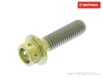 Tornillo de tapa hexagonal Pro Bolt M6 x 1.00 x 22 mm titanio Racing dorado - JM