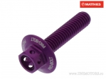 Tornillo de tapa hexagonal Pro Bolt M6 x 1.00 x 25 mm aluminio Racing violeta - JM