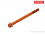 Tornillo de tapa hexagonal Pro Bolt M6 x 1.00 x 70 mm aluminio Racing naranja - JM