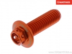 Tornillo de tapa hexagonal Pro Bolt M8 x 1.25 x 25 mm aluminio Racing naranja - JM