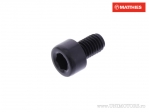 Tornillo de tapa redonda Pro Bolt M5 x 0.80 x 8 mm de aluminio negro - JM