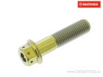 Tornillo hexagonal doble Pro Bolt M10 x 1.25 x 40 mm titan Racing dorado - JM