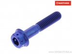 Tornillo hexagonal doble Pro Bolt M6 x 1.00 x 30 mm titan Racing azul - JM