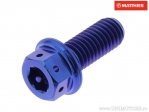 Tornillo hexagonal doble Pro Bolt M8 x 1.25 x 20 mm titan Racing azul - JM