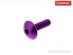 Tornillo tapa abombada Pro Bolt M6 x 1.00 x 20 mm aluminio violeta - JM