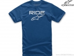 Tricou casual copii Ride 2.0 Tee (albastru/alb) - Alpinestars