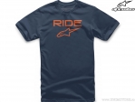 Tricou casual copii Ride 2.0 Tee (bleumarin/portocaliu) - Alpinestars