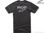 Tricou casual copii Ride 2.0 Tee (negru/alb) - Alpinestars
