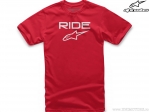 Tricou casual copii Ride 2.0 Tee (rosu/alb) - Alpinestars