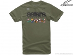 Tricou casual Nations Tee (verde militar) - Alpinestars