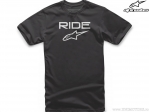 Tricou casual Ride 2.0 Tee (negru/alb) - Alpinestars