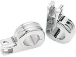 Two-Piece Foot Peg Clamps - Chrome - 16112123