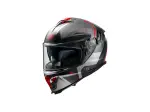 Typhoon BA Helm - Grijs, Mat, Rood, Zwart - Volwassene - 2XL - 010116440