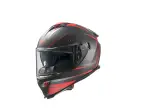 Typhoon FR Helm - Matt Schwarz, Rot - Erwachsene - L - 010116450