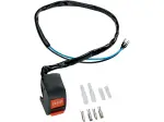 Universal Start/Stopp Knopf (Ein/Aus) für 22mm Lenker - Farbe: Schwarz/Rot - Material: Kunststoff - Moose