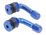Valve stem set (90° angle / blue) - 101 Octane