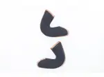 Vintage BOS Helmet Cheekpads - Black, Brown - Adult - L - 01343924