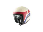 Vintage-Helm - Blau, Matt, Rot, Weiß - Erwachsener - L - 01043031